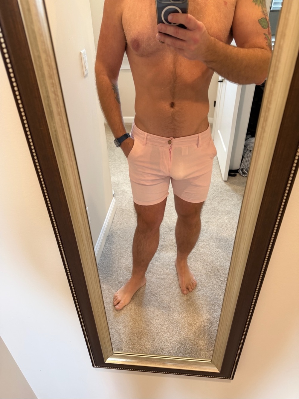 Men's WOOF  Pink Stretch Cotton Shorts XXL